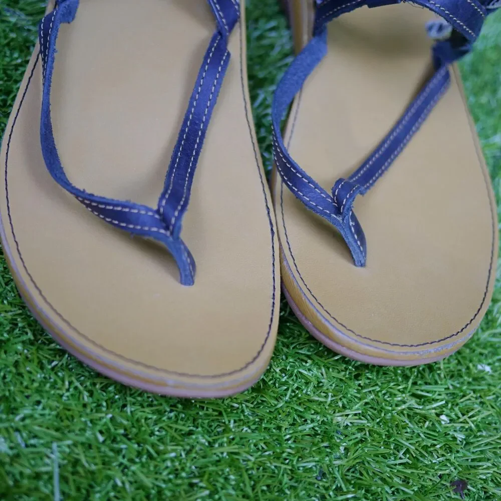 Chaco Loveland Leather Webbing Thong Sandals - Women's Size 7